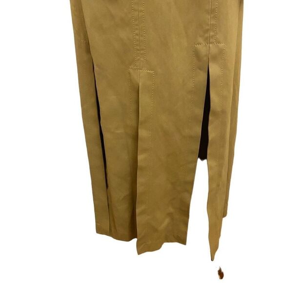 NEW 3.1 Phillip Lim Muscle Tee Combo Sateen Dress Size 0 White Olive Khaki - Picture 7 of 12